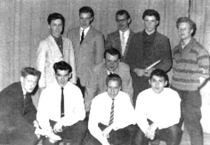 On stage at George Harvey Secondary School - 1962
